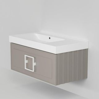 Тумба под раковину La Fenice Cubo FNC-01-CUB-C-90 Бежевая матовая 90 см